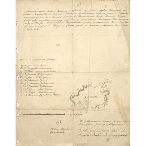 Santaka homestead, Jašiūnai district, plan, 1875