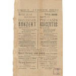 Lithuanian concert poster, 1918