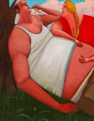 Jacek Pałucha (ur. 1966, Częstochowa), Para pod drzewem, 1999