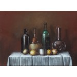 Borys Michalik (1969 Częstochowa - 2018 Chęstochowa), Martwa natura z butelką chianti