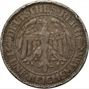 NIEMCY - Republika Weimarska - 5 marek 1927 (A) - Falsyfikat