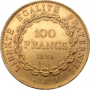 FRANCJA - 100 franków 1886 - Paryż - nakład 39 000 sztuk