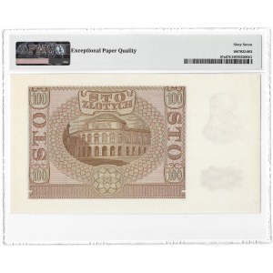 100 złotych 1940 - B - falsyfikat ZWZ - PMG 67 EPQ