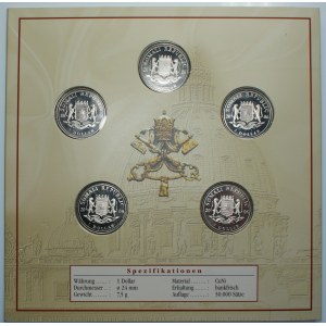 SOMALIA - 5 x 1 dolar 2006 - Benedykt XVI