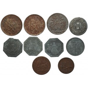 NIEMCY - zestaw 10 sztuk monet zastępczych