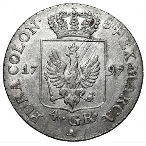 NIEMCY - Prusy - Fryderyk Wilhelm II (1786-1797) - 4 grosze 1797 A