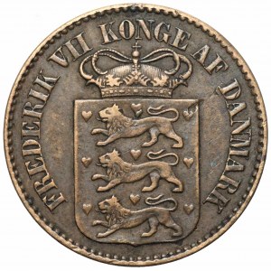DUŃSKIE INDIE ZACHODNIE - 1 cent 1859