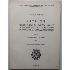 Edmund Kopicki - Katalog Podstawowych typów monet i banknotów tom IX, cz. 2, wyobrażenia heraldyczne na monetach