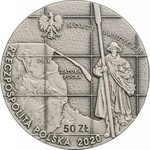 50 złotych 2020 - 100-lecie zaślubin Polski z Bałtykiem - moneta z bursztynem