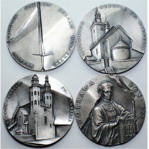 PTAiN Koszalin 4 medale - Bolesław I Chrobry, Władysław Laskonogi, Władysław II Wygnaniec, Mieszko I