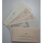 WZÓR/SPECIMEN zestaw 5 sztuk banknotów kolekcjonerskich (2006-2010) - Jan Paweł II, Józef Piłsudski, Fryderyk Chopin, Juliusz Słowacki, Maria Skłodowska - Curie