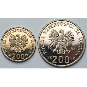 PRÓBA - 200 złotych (1985 - 1988) - miedzionikle