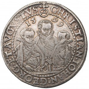 NIEMCY - Saksonia, Krystian, Jan Jerzy, August (1591-1611) - Talar 1599 HB Drezno