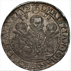 NIEMCY - Saksonia, Krystian, Jan Jerzy, August (1591-1611) - Talar 1598 HB Drezno