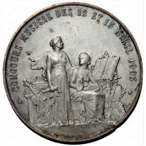 FRANCJA - medal konkurs muzyczny 12-13 kwiecień 1903
