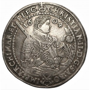 NIEMCY - Saksonia, Krystian, Jan Jerzy, August (1591-1611) - Talar 1604 - HB, Drezno
