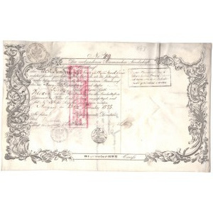 Stargard - List zastawny 1855