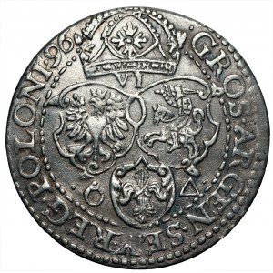 Zygmunt III Waza (1587-1632) - Szóstak 1596 Malbork - SEV zamiast SEX