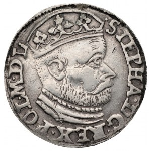 Stefan Batory (1576-1586) - Trojak 1585 Olkusz - (GH) Georg Hose