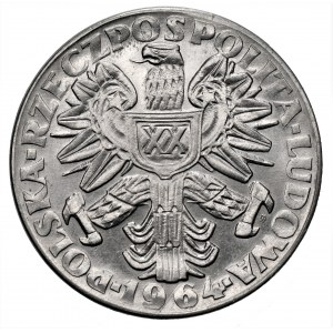 PRÓBA NIKIEL - 20 złotych 1964 Kobieta ze zbożem