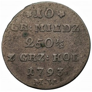 Stanisław August Poniatowski (1764-1795) - 10 Groszy 1793 MW