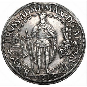 AUSTRIA - Maksymilian III Habsburg (1590-1618) - Dwutalar 1614, mennica Hall