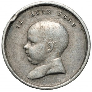 FRANCJA - Napoleon III - medalik Narodziny cesarskiego księcia 14 juin 1856