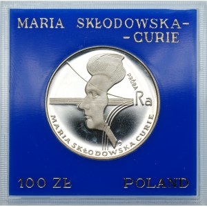 PRÓBA - 100 złotych 1974 - Maria Skłodowska Curie