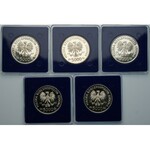 Zestaw 5 monet kolekcjonerski 5.000 złotych 1989
