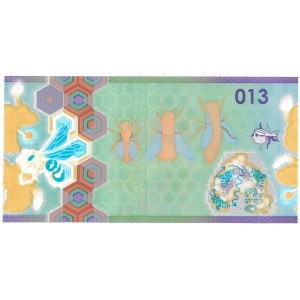 DESTRUKT - polimerowy banknot testowy PWPW - Pszczoła Miodna 013