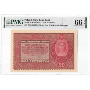 20 marek 1919 - II Serja DQ - PMG 66 EPQ