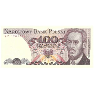 PRL - 100 złotych 1982 - seria KZ
