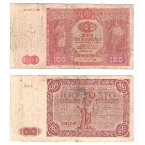 100 złotych 1946 seria H, 100 złotych 1947 seria A