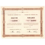 PRAGA - VACUUM OIL COMPANY - zestaw 2.500 koron i 5 x 2.500 koron 1927 -