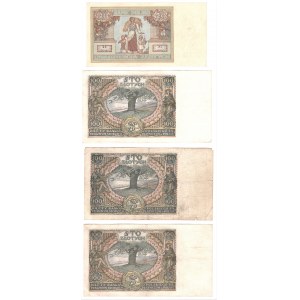 Zestaw 4 banknotów 1931-1934