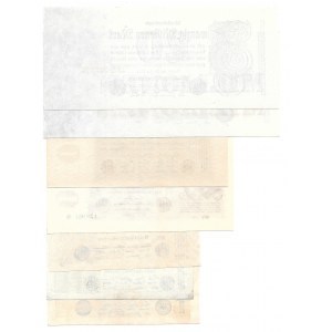NIEMCY - Inflacja zestaw 7 banknotów (1922-1923)