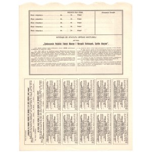 Zjednoczenie Polskich Fabryk Maszyn i Narzędzi Rolniczych - 5 x 50 złotych 1921 - Akcja imienna