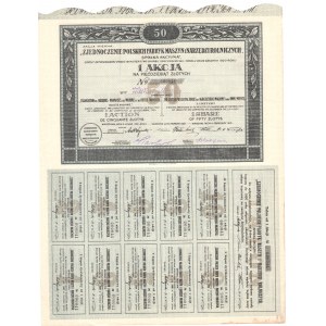 Zjednoczenie Polskich Fabryk Maszyn i Narzędzi Rolniczych - 50 złotych 1921 - Akcja imienna