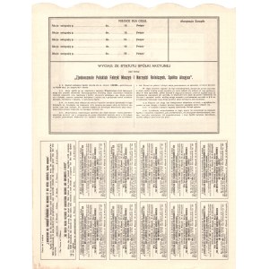 Zjednoczenie Polskich Fabryk Maszyn i Narzędzi Rolniczych - 50 złotych 1921 - Akcja imienna