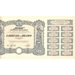 UNIA Zjednoczone Fabryki Maszyn dawniej A.Ventzki i Peters S.A. Grudziądz -100 złotych 1934