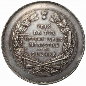 FRANCJA - srebrny medal nagrodowy, sygnowany OUDINE