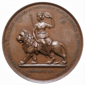 WĘGRY - medal pamiątkowy zjazd lekarzy i przyrodników 1845