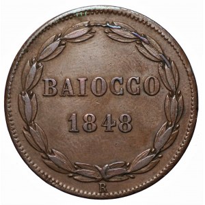 Państwo Kościelne - 1 baiocco 1848 (R)