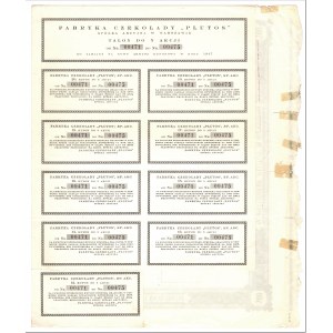 Fabryka Czekolady PLUTOS S.A. - Emisja I - 5 x 100 złotych