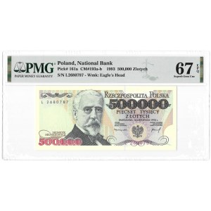 500.000 złotych 1993 - seria L - PMG 67 EPQ