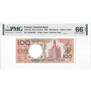 Miasta Polskie - Poznań - 100 złotych 1990 - A - PMG 66 EPQ