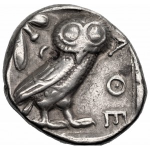 GRECJA - Ateny, Tetradrachma (440-404 p.n.e.) - Sówka
