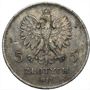 II RP - 5 złotych 1930 NIKE - falsyfikat z epoki