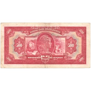 CZECHOSŁOWACJA - 500 koron 1929 - SPECIMEN