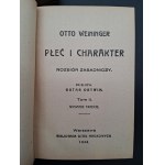 Otto Weininger, *Sex and Character: A Fundamental Analysis*, Volumes I–II, 1926